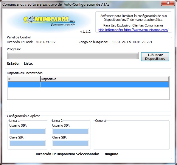 Programa en ejecución